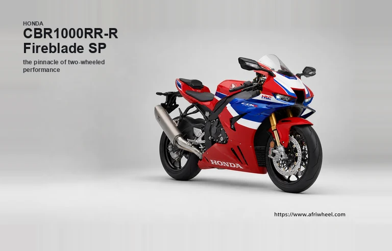 Honda CBR1000RR-R Fireblade SP in Tricolour front three-quarter studio hero